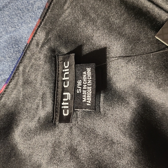 City Chic Plus One-shoulder Dress size 16 - Picture 3 of 4